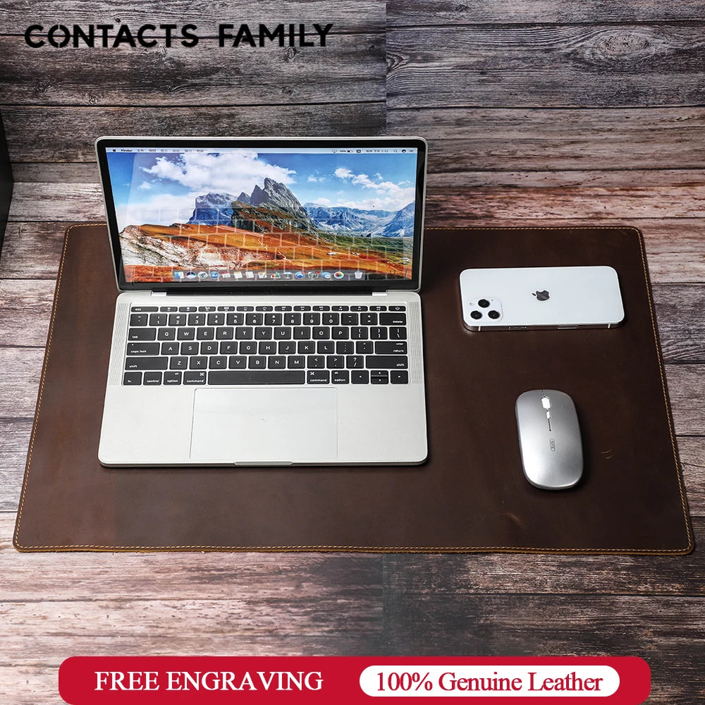 Dezko Nubu Full-Grain Nubuck Desk Mat — Dezko Modern Desks & Workspace Accessories