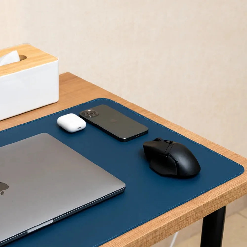 Dezko Marl Vegan Leather Desk Pad — Dezko Modern Desks & Workspace Accessories — view 3