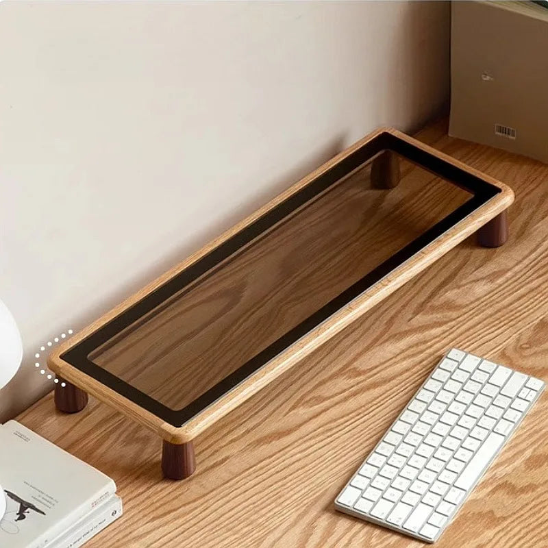 Dezko Vika Solid Wood Monitor Riser — Dezko Modern Desks & Workspace Accessories — view 4