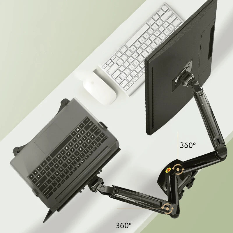 Dezko Tvilling Dual Monitor and Laptop Arm — Dezko Modern Desks & Workspace Accessories — view 3