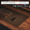 Dezko Karb Reversible Cork and Leather Desk Mat — Dezko Modern Desks & Workspace Accessories