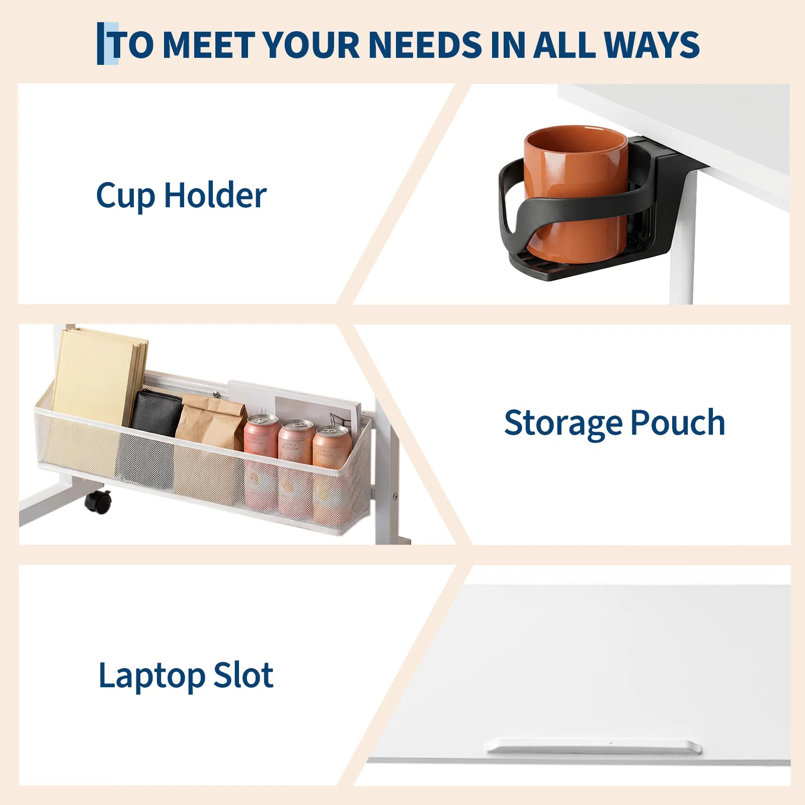 Dezko Rullo Rolling Height-Adjustable Desk — Dezko Modern Desks & Workspace Accessories — view 6