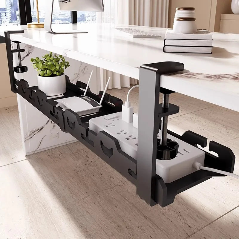 Dezko Rill Telescopic Under-Desk Cable Rack — Dezko Modern Desks & Workspace Accessories