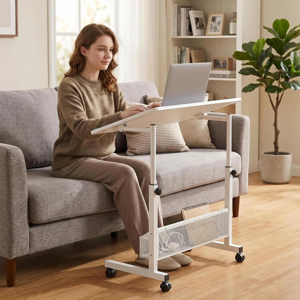 Dezko Rullo Rolling Height-Adjustable Desk — Dezko Modern Desks & Workspace Accessories — view 3