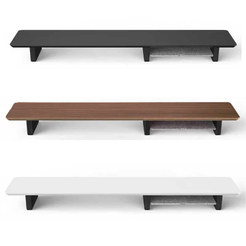 Dezko Stiga Two-Tier Walnut Desk Shelf — Dezko Modern Desks & Workspace Accessories — view 4
