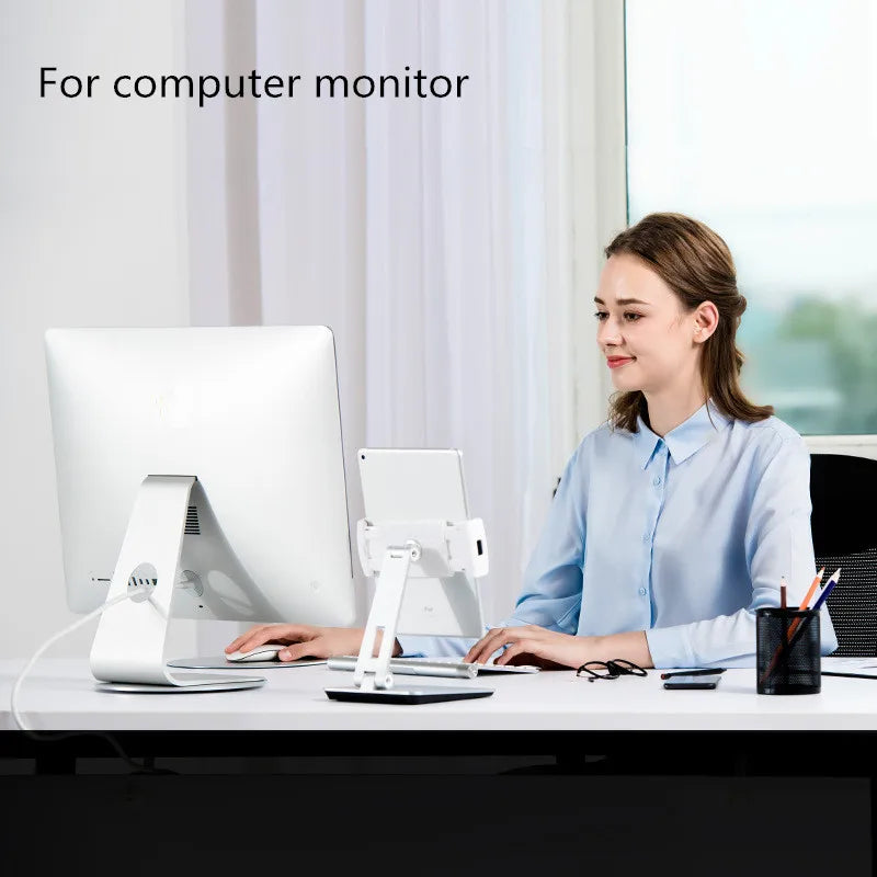 Dezko Orbi 360 Aluminium Rotating Monitor Base — Dezko Modern Desks & Workspace Accessories — view 2