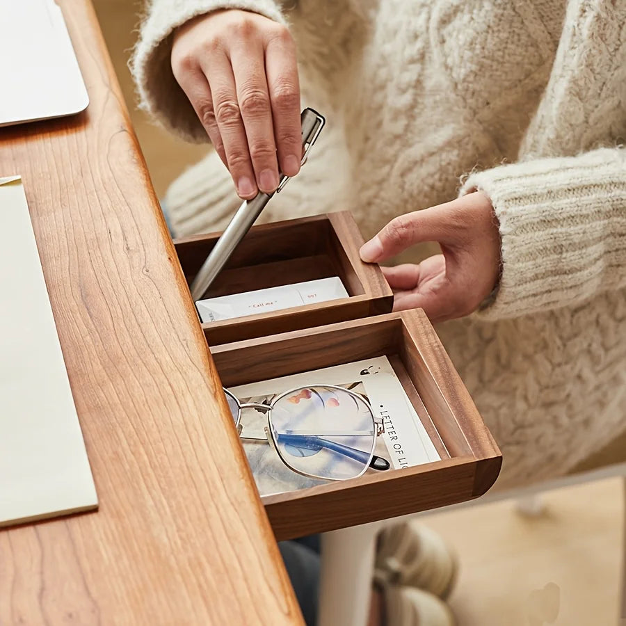 Dezko Hylla Walnut Under-Desk Organiser Drawer — Dezko Modern Desks & Workspace Accessories