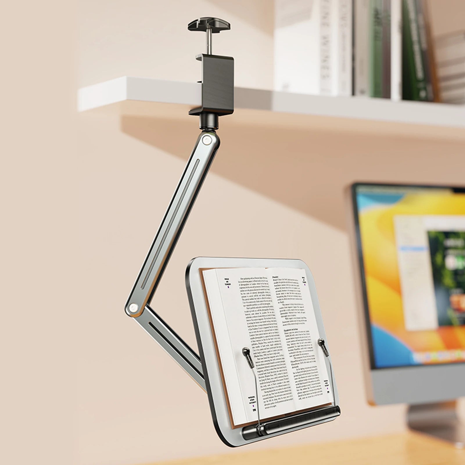 Dezko Blad Cantilever Desk Book Stand — Dezko Modern Desks & Workspace Accessories — view 5
