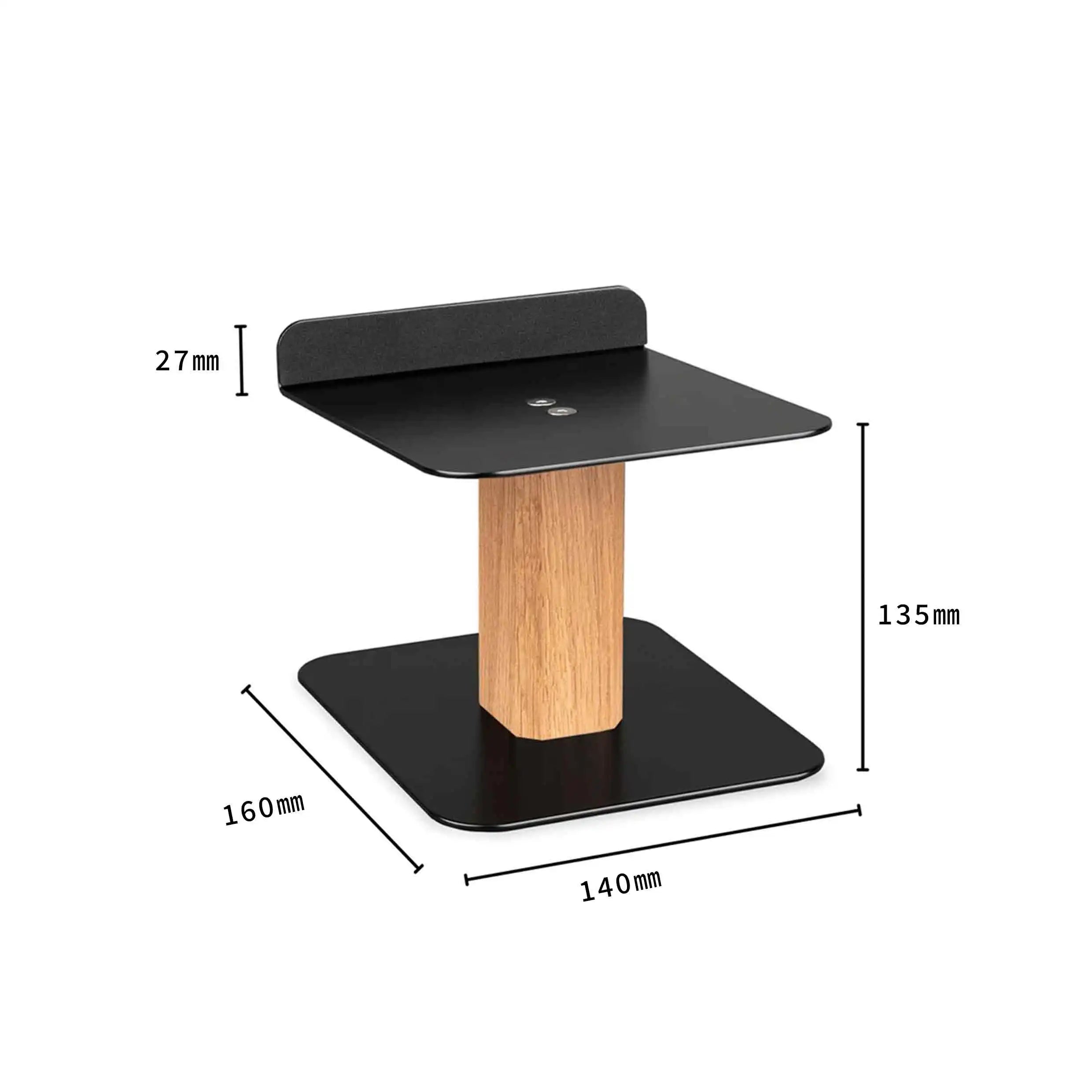 Dezko Kavi Walnut Desktop Speaker Risers — Dezko Modern Desks & Workspace Accessories — view 3