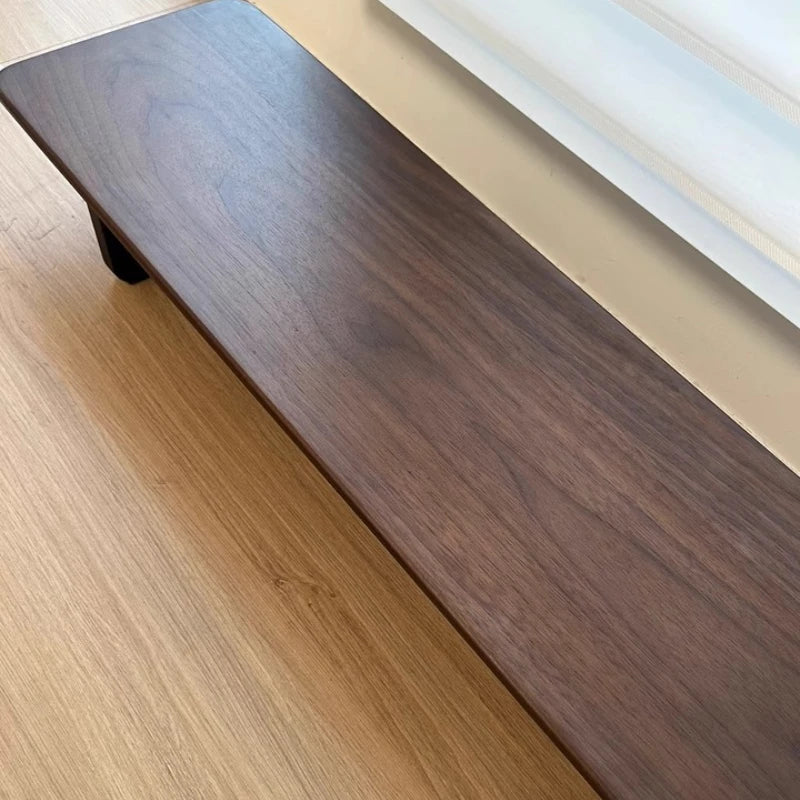 Dezko Grove Long-Span Black Walnut Monitor Riser — Dezko Modern Desks & Workspace Accessories — view 4