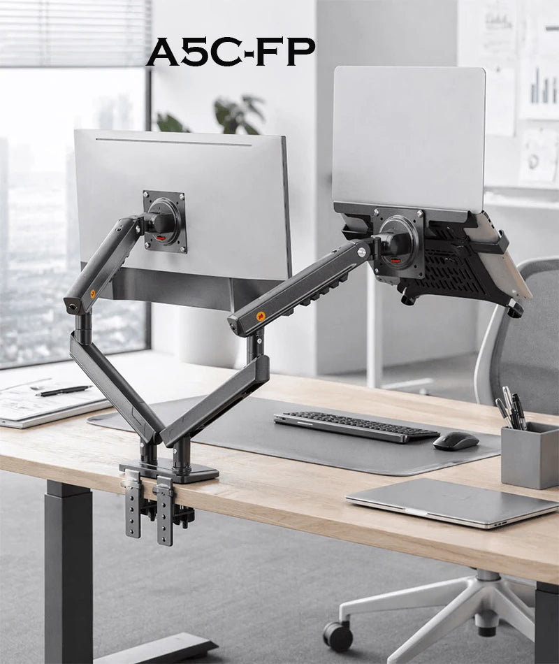 Dezko Tvilling Dual Monitor and Laptop Arm — Dezko Modern Desks & Workspace Accessories — view 6