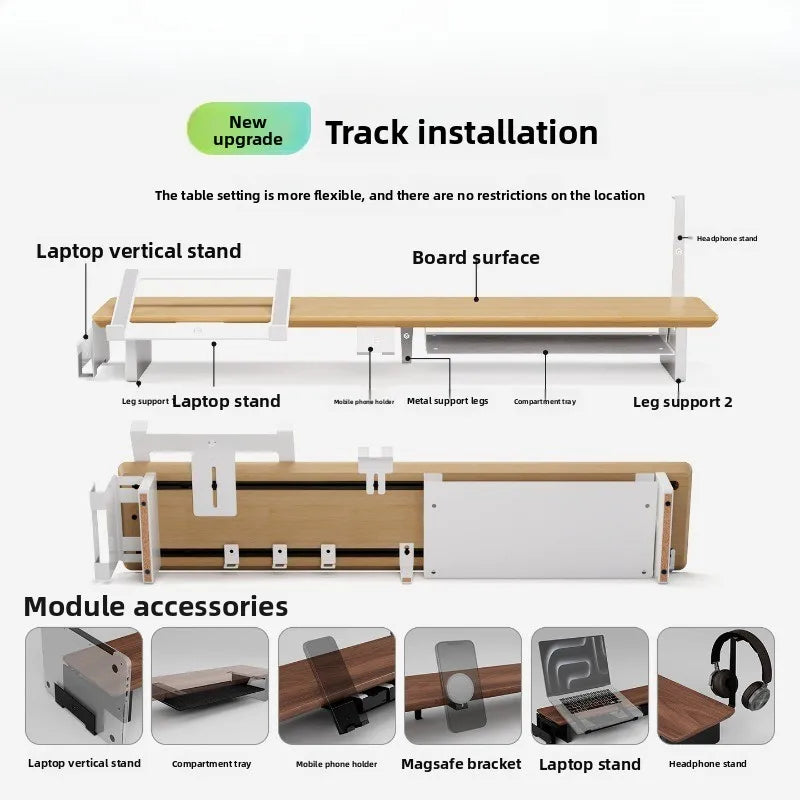 Dezko Fjell Modular Solid Wood Riser System — Dezko Modern Desks & Workspace Accessories — view 3