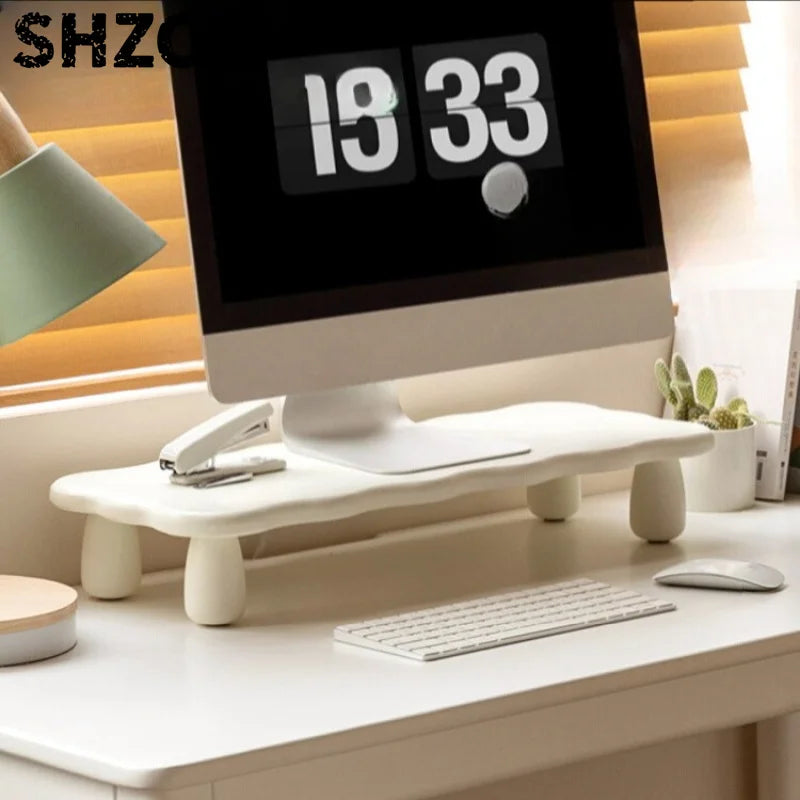 Dezko Skara Shelf-Top Solid Wood Riser — Dezko Modern Desks & Workspace Accessories