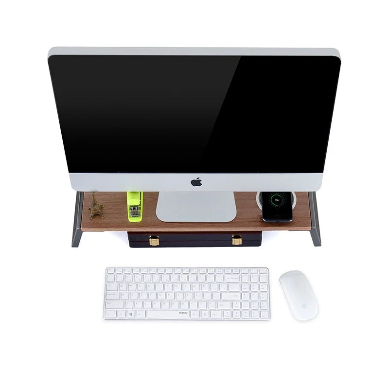 Dezko Norda Scandinavian Wood Monitor Riser — Dezko Modern Desks & Workspace Accessories — view 4