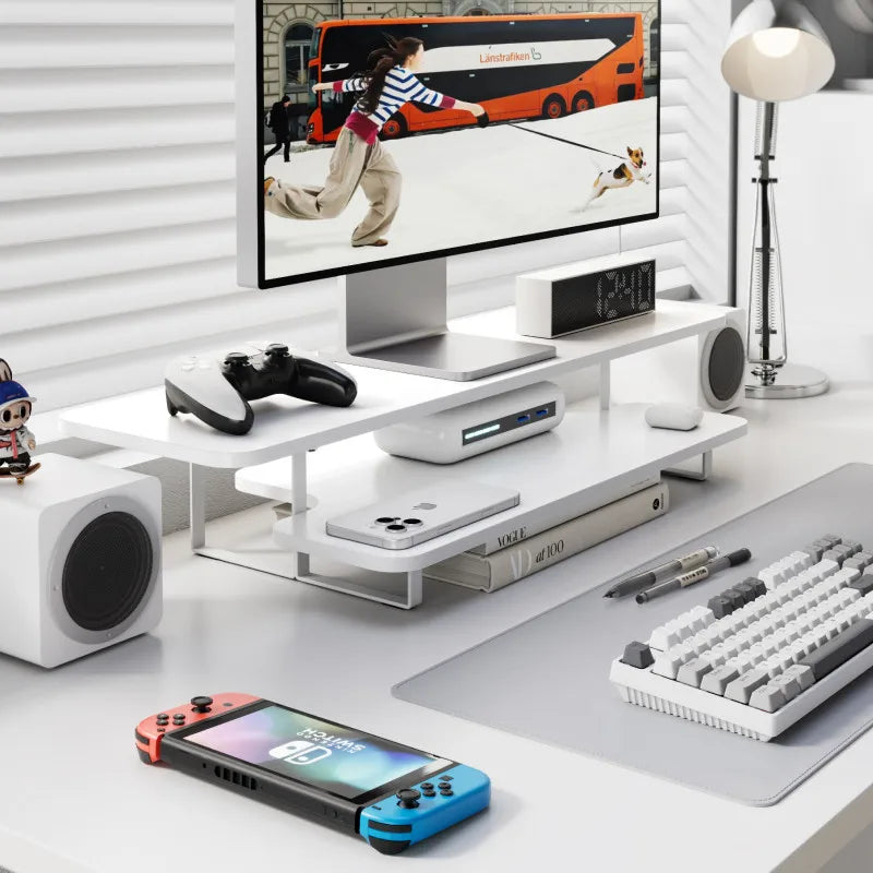 Dezko Onso Walnut Monitor Riser — Dezko Modern Desks & Workspace Accessories — view 2