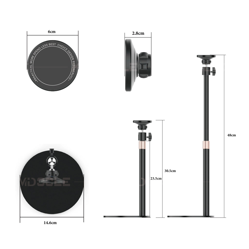 Dezko Falk Low-Profile Magnetic Monitor Stand — Dezko Modern Desks & Workspace Accessories — view 4