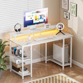 Dezko Ekhus 48-Inch Desk with Storage Column — Dezko Modern Desks & Workspace Accessories
