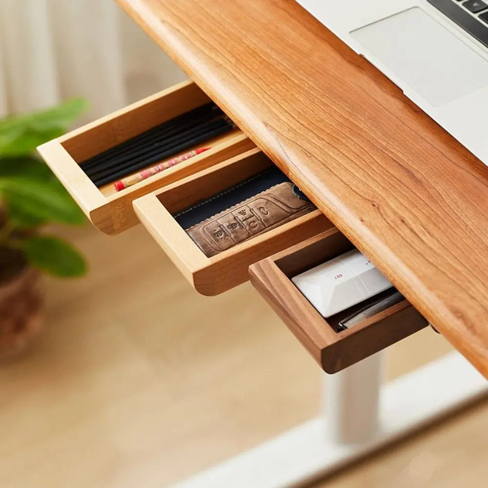 Dezko Loka Slimline Bamboo Under-Desk Tray — Dezko Modern Desks & Workspace Accessories