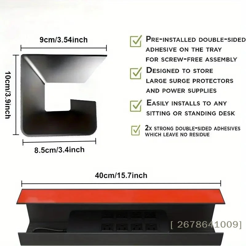Dezko Dolt Under-Desk Wire Hider — Dezko Modern Desks & Workspace Accessories — view 4