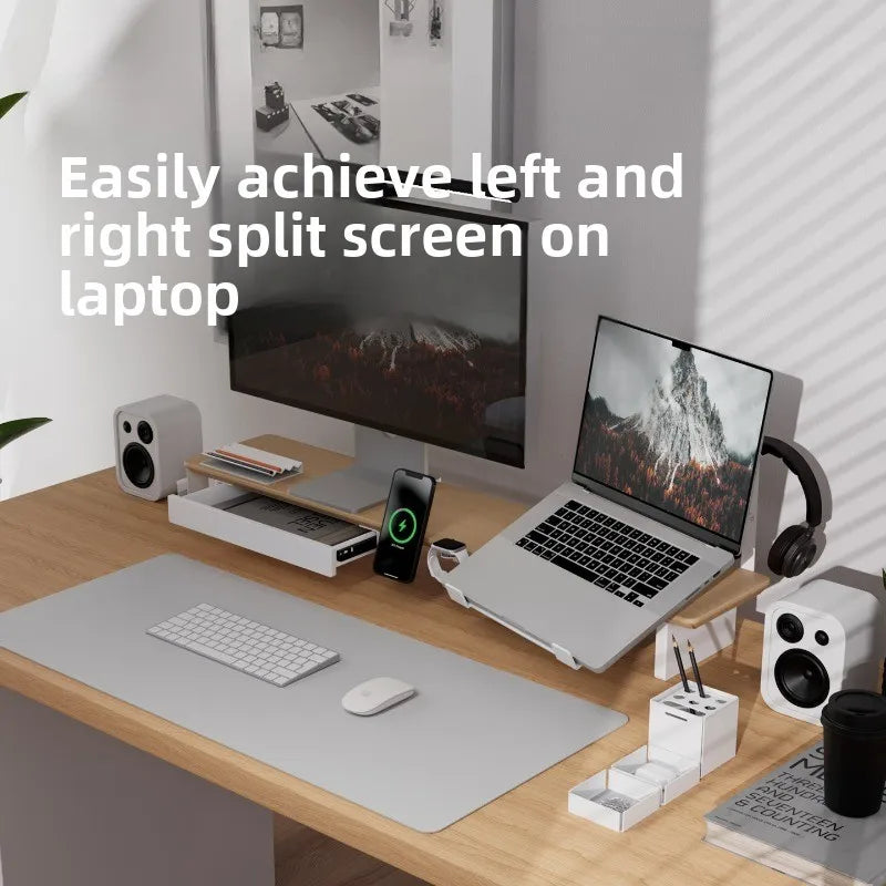 Dezko Fjell Modular Solid Wood Riser System — Dezko Modern Desks & Workspace Accessories — view 5
