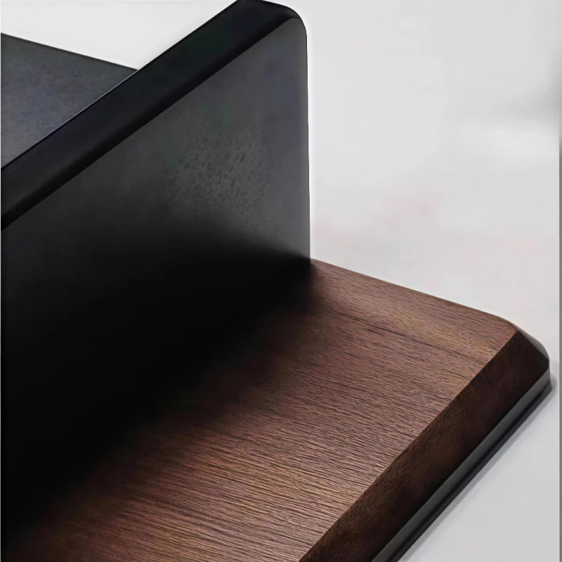 Dezko Stiga Two-Tier Walnut Desk Shelf — Dezko Modern Desks & Workspace Accessories — view 5