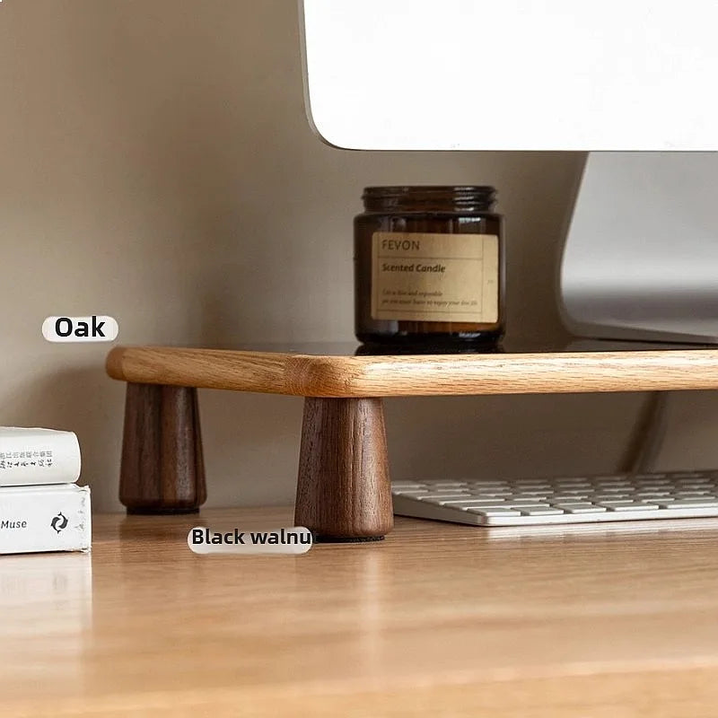 Dezko Vika Solid Wood Monitor Riser — Dezko Modern Desks & Workspace Accessories — view 5