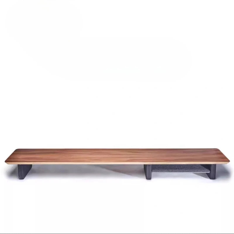Dezko Grove Long-Span Black Walnut Monitor Riser — Dezko Modern Desks & Workspace Accessories — view 6