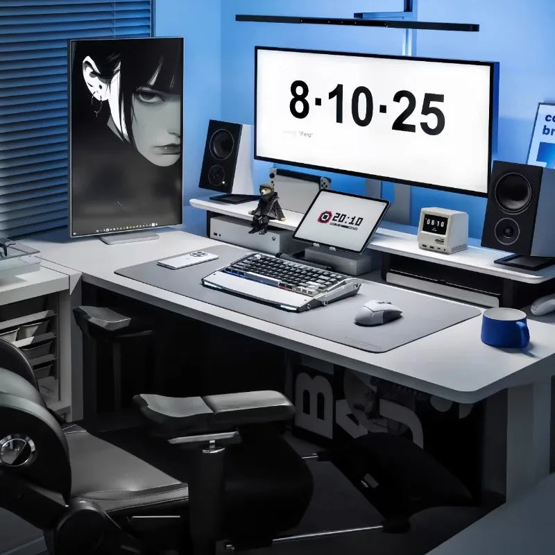 Dezko Stiga Two-Tier Walnut Desk Shelf — Dezko Modern Desks & Workspace Accessories — view 2