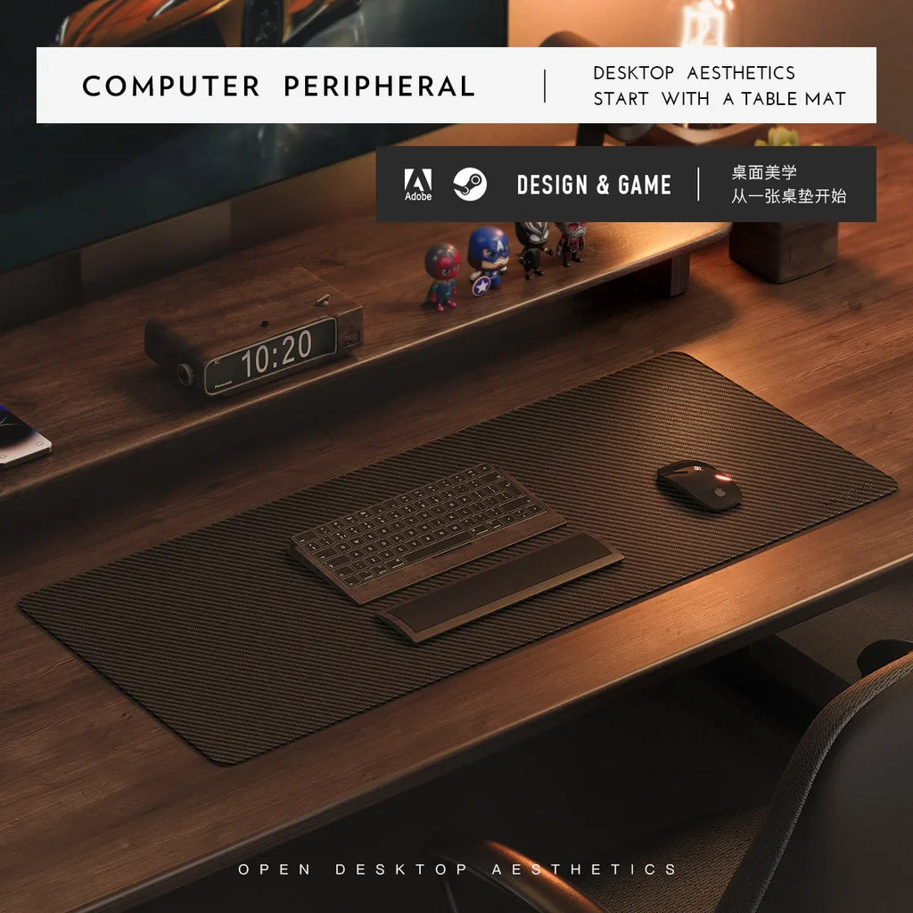 Dezko Karb Reversible Cork and Leather Desk Mat — Dezko Modern Desks & Workspace Accessories — view 3