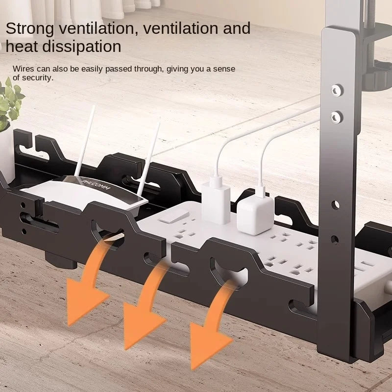 Dezko Rill Telescopic Under-Desk Cable Rack — Dezko Modern Desks & Workspace Accessories — view 3