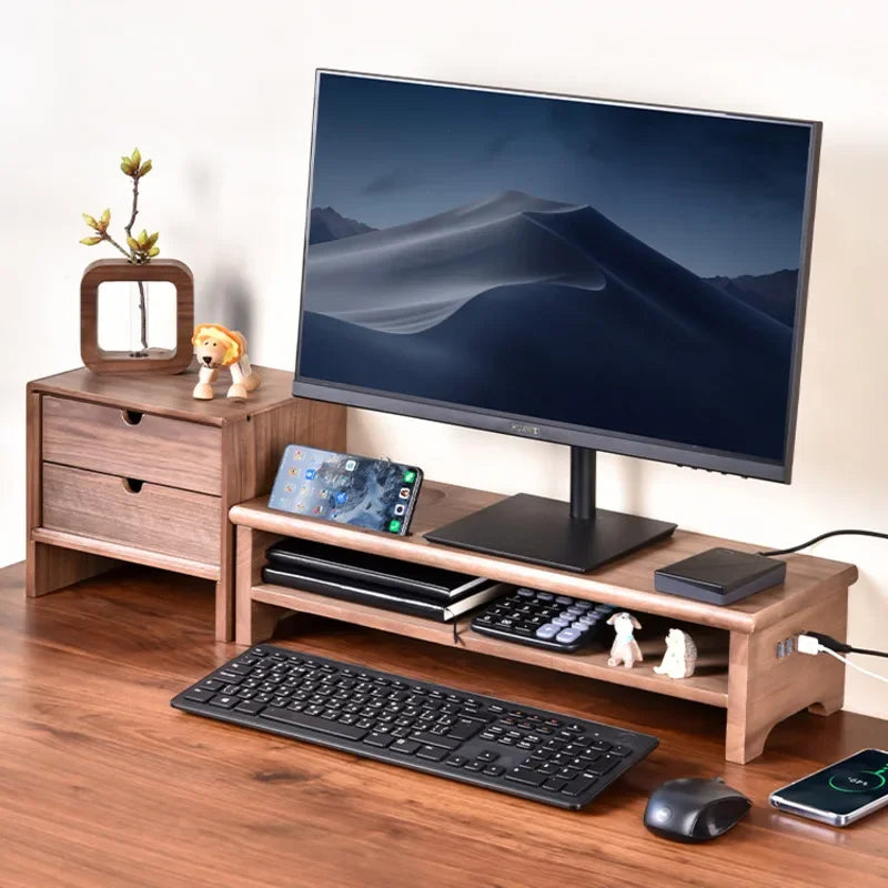 Dezko Alva Drawer-Base Monitor Riser — Dezko Modern Desks & Workspace Accessories