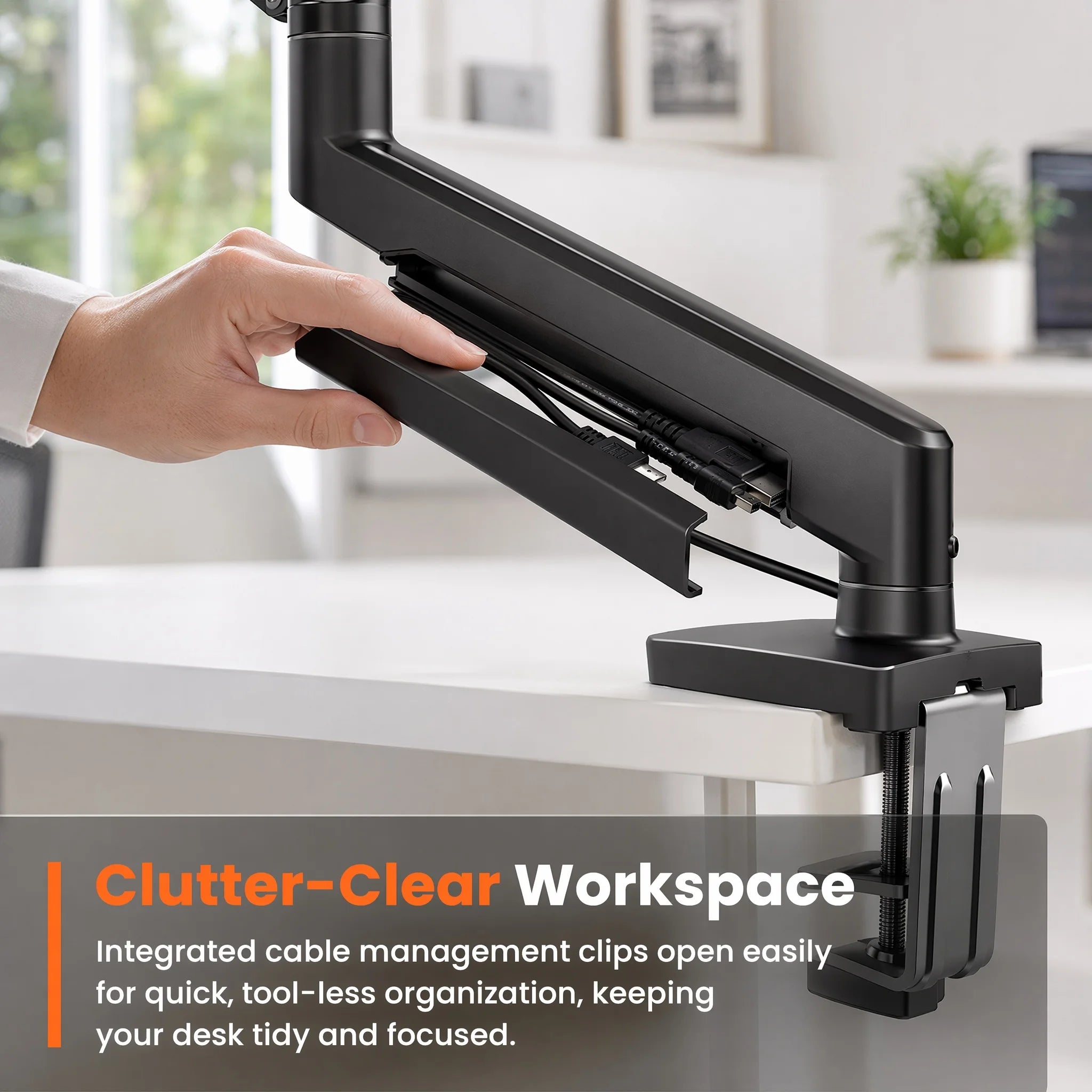 Dezko Bal Single Monitor Arm — Dezko Modern Desks & Workspace Accessories — view 5