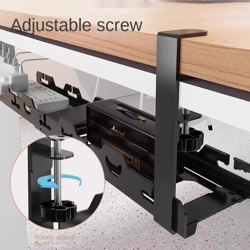 Dezko Rill Telescopic Under-Desk Cable Rack — Dezko Modern Desks & Workspace Accessories — view 4