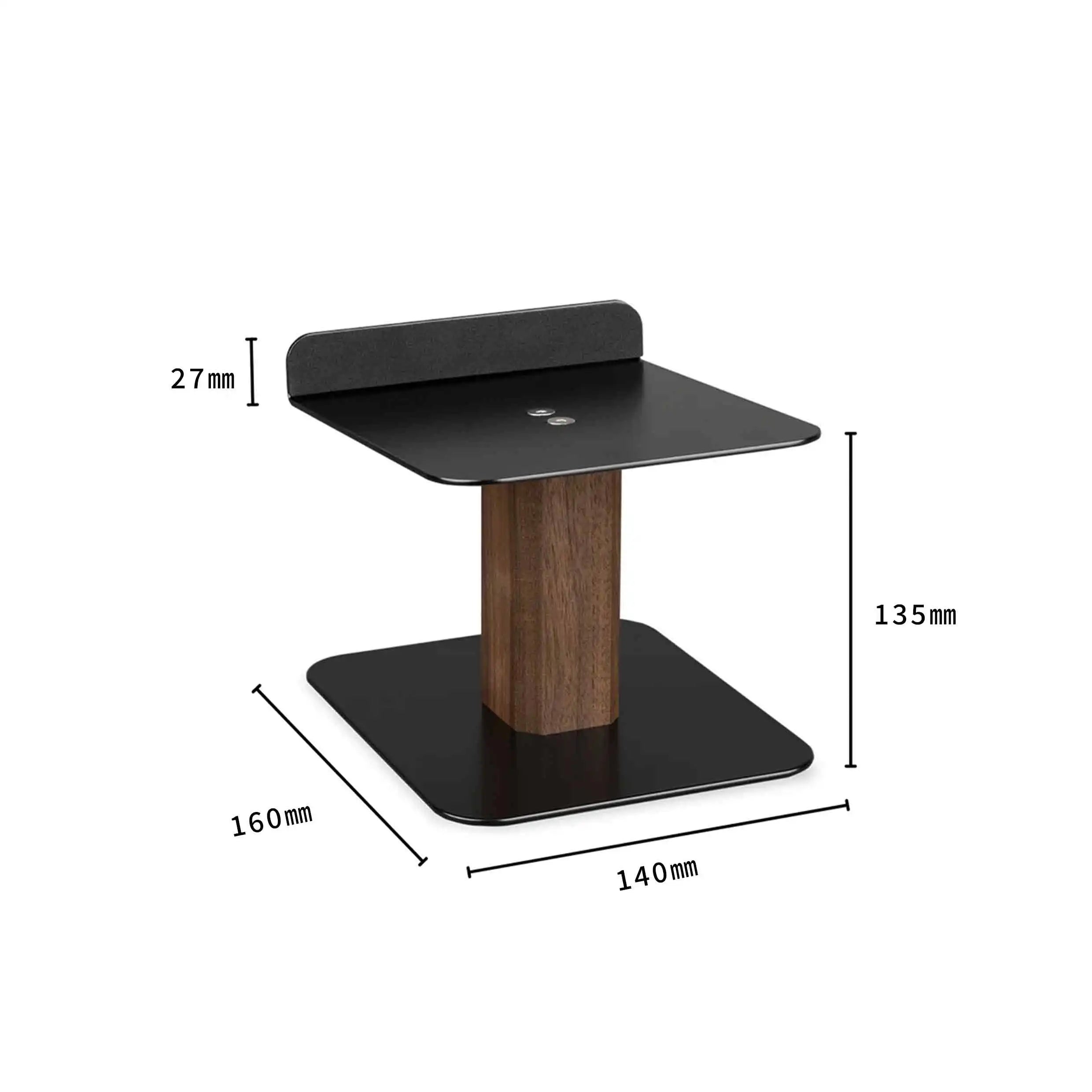 Dezko Kavi Walnut Desktop Speaker Risers — Dezko Modern Desks & Workspace Accessories — view 2