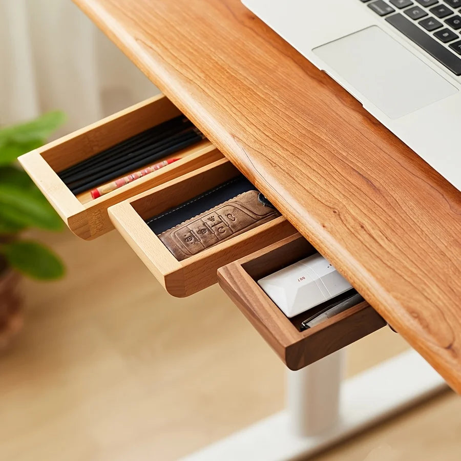 Dezko Hylla Walnut Under-Desk Organiser Drawer — Dezko Modern Desks & Workspace Accessories — view 5