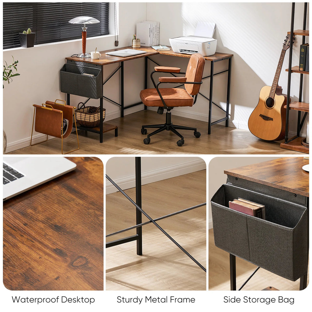 Dezko Torvi L-Shaped Corner Desk — Dezko Modern Desks & Workspace Accessories — view 3