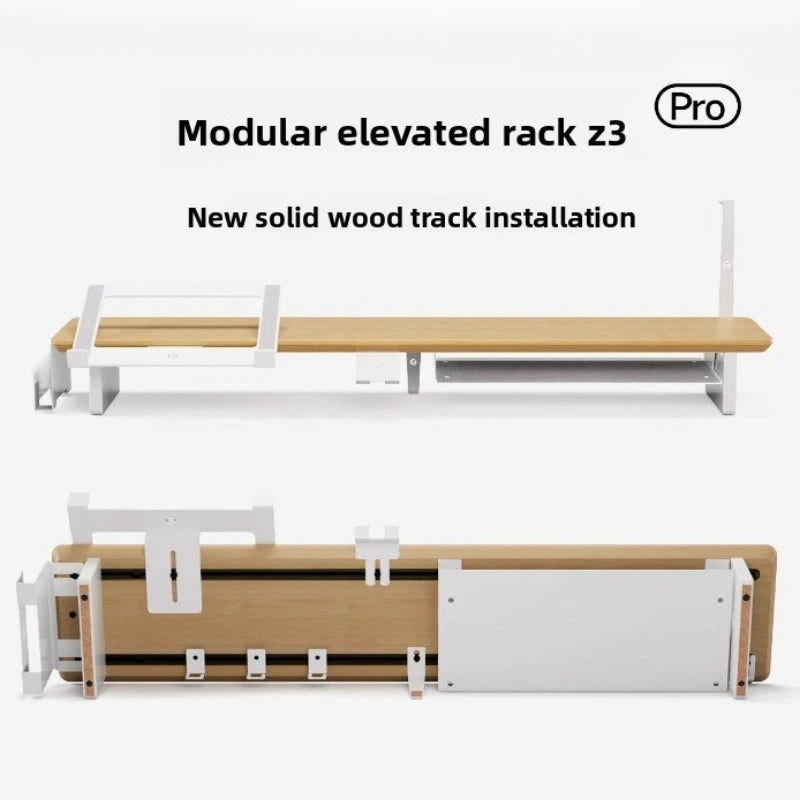 Dezko Fjell Modular Solid Wood Riser System — Dezko Modern Desks & Workspace Accessories — view 2