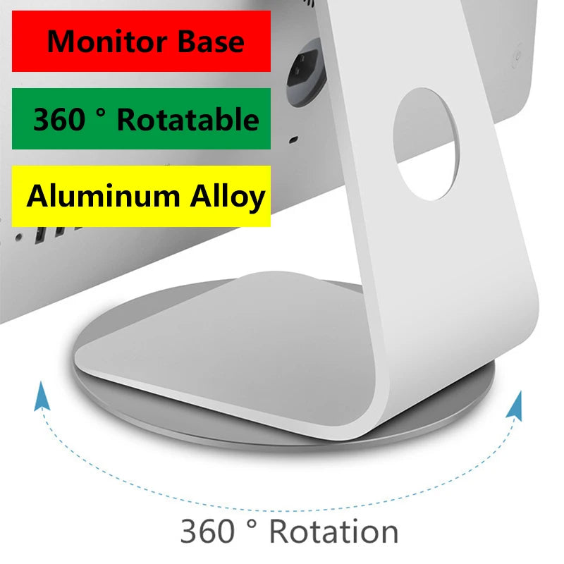 Dezko Orbi 360 Aluminium Rotating Monitor Base — Dezko Modern Desks & Workspace Accessories