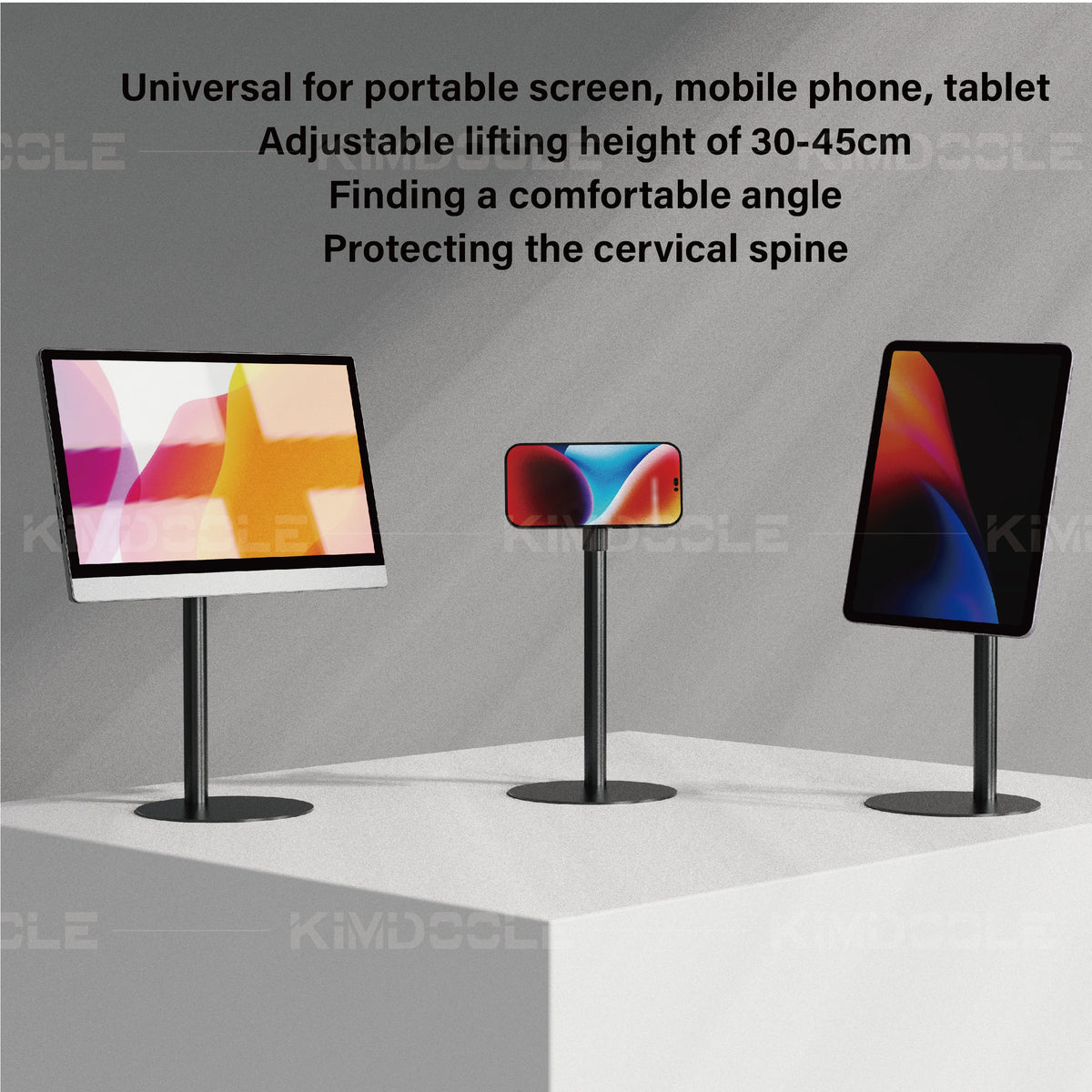 Dezko Falk Low-Profile Magnetic Monitor Stand — Dezko Modern Desks & Workspace Accessories — view 2